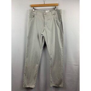 Brax Cooper Fancy Regular Fit Lightweight Textured Mens Pants In Soft Gray Fabri